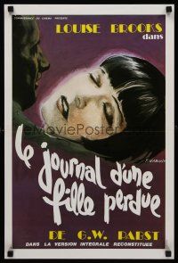 3b750 DIARY OF A LOST GIRL French 15x21 R80s bad girl Louise Brooks, directed by G.W. Pabst!