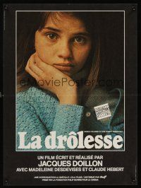 3b774 HUSSY French 15x21 '79 Jacques Doillon's La Drolesse, pretty Madeleine Desdevises!