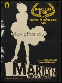 3b791 MARILYN, MY LOVE French 15x21 '85 Marilyn, mon amour, Olinka Hardiman, cool sexy silhouette!