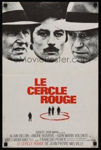 3b806 RED CIRCLE French 15x21 '70 Jean-Pierre Melville's Le Cercle Rouge, Alain Delon!