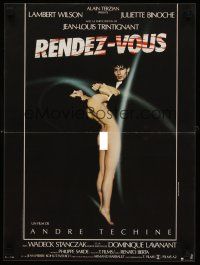 3b807 RENDEZ-VOUS French 15x21 '85 Andre Techine, great image of sexy naked Juliette Binoche!