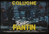 3b816 TCHAO PANTIN French 15x21 '83 directed by Claude Berri, cool image of Coluche on street!