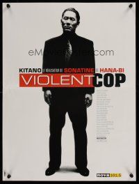 3b824 VIOLENT COP French 15x21 '98 great full-length image of star/director Beat Takeshi Kitano!