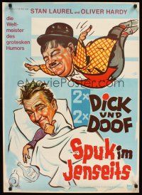 3b352 OUR RELATIONS German R62 wacky different art of Stan Laurel & Oliver Hardy!