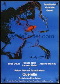 3b359 QUERELLE German '82 Fassbinder & Jean Genet, Andy Warhol art!