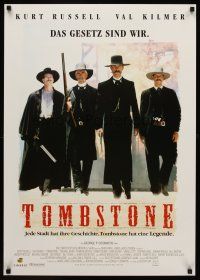 3b365 TOMBSTONE German '94 Kurt Russell as Wyatt Earp, Val Kilmer as Doc Holliday