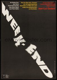 3b367 WEEK END German '68 Jean-Luc Godard, cool Hans Hillmann artwork!