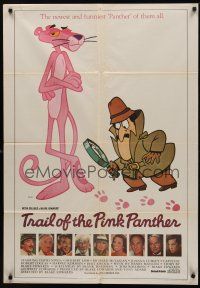 3b121 TRAIL OF THE PINK PANTHER Indian '82 Peter Sellers, Blake Edwards, cool cartoon art!
