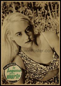 3b026 CAPTIVE GIRL Italian 13x18 pbusta '54 Anita Lhoest in title role, sexy jungle babe!