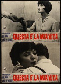 3b017 MY LIFE TO LIVE 3 Italian photobustas '62 Jean-Luc Godard's Vivre sa Vie, sexy Anna Karina!