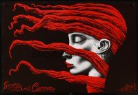 3b477 CARMEN opera Polish 27x38 '00s wonderful Zebrowski art of red-headed woman!