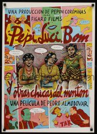 3b146 PEPI, LUCI, BOM Spanish '80 Pedro Almodovar, cool artwork by Ceesepe!