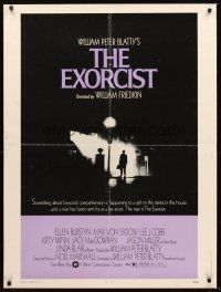 3c612 EXORCIST 30x40 '74 William Friedkin, Max Von Sydow, William Peter Blatty horror classic!