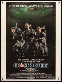 3c616 GHOSTBUSTERS 30x40 '84 Bill Murray, Aykroyd & Harold Ramis are here to save the world!