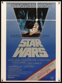 3c644 STAR WARS 30x40 R82 George Lucas classic sci-fi epic, great art by Tom Jung!