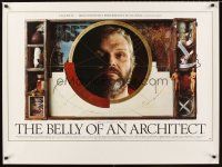 3c010 BELLY OF AN ARCHITECT British quad '87 Peter Greenaway, cool image of Brian Dennehy!