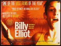 3c015 BILLY ELLIOT DS British quad '00 Jamie Bell, Julie Walters, the boy just wants to dance!