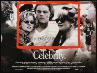 3c020 CELEBRITY DS British quad '98 Woody Allen, Hank Azaria, Charlize Theron, Leonardo DiCaprio