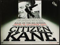 3c001 CITIZEN KANE advance British quad R09 cool images of Orson Welles as Charles Foster Kane!