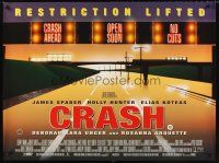 3c027 CRASH DS British quad '96 David Cronenberg, James Spader, bizarre sex movie!