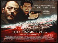 3c028 CRIMSON RIVERS DS British quad '00 Les Rivieres pourpres, Jean Reno, Vincent Cassel