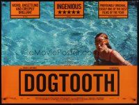3c034 DOGTOOTH DS British quad '09 Lanthimos' Kynodontas, cool image of blindfolded swimmer!