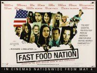 3c044 FAST FOOD NATION advance British quad '06 Patricia Arquette, Ethan Hawke, Kris Kristofferson!