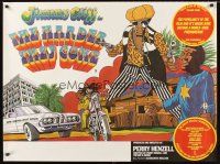 3c054 HARDER THEY COME British quad R77 Jimmy Cliff, Jamaican reggae music, really cool art!