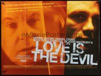 3c082 LOVE IS THE DEVIL British quad '98 Derek Jacobi as gay British artist Francis Bacon!