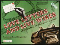 3c083 LOVE LETTERS & LIVE WIRES advance British quad '08 cool art from English Film Festival!
