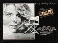 3c130 STAR 80 British quad '84 super close up of sexy Mariel Hemingway as Dorothy Stratten!
