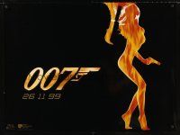 3c151 WORLD IS NOT ENOUGH teaser DS British quad '99 Pierce Brosnan as Bond, sexy Sophie Marceau!