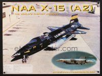 3c284 NAA X-15 commercial poster '00s great image of world's fastest aircarft!