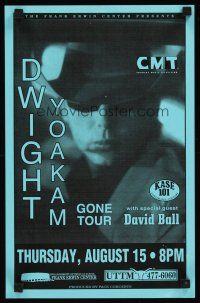 3c291 GONE TOUR concert poster '90s Dwight Yoakam in concert + David Ball, country music!