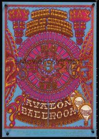 3c292 JUNIOR WELLS SONS OF CHAMPLIN SANTANA BLUES BAND concert poster '68 psychedelic Henry art!