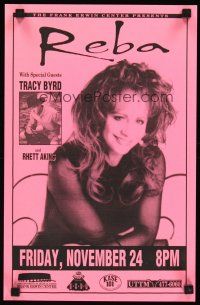 3c299 REBA concert poster '90s Reba McEntire in concert + Tracy Byrd, country music!