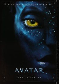 3c568 AVATAR style A teaser mini poster '09 James Cameron directed, Zoe Saldana, cool image!