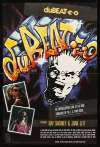 3c524 DU-BEAT-E-O video special 24x36 '84 Ray Sharkey & Joan Jett, cool graffiti art!