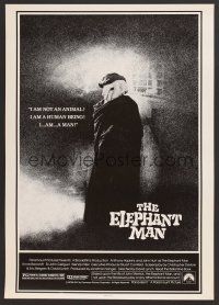3c459 ELEPHANT MAN special 17x24 '80 Hurt is not an animal, Anthony Hopkins, directed by David Lynch