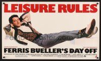3c442 FERRIS BUELLER'S DAY OFF special 15x24 '86 c/u of Matthew Broderick in Hughes teen classic!
