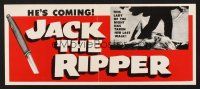 3c548 JACK THE RIPPER special 9x22 '60 American detective helps Scotland Yard find fabled killer!