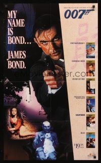 3c510 JAMES BOND 007 COLLECTION video special 22x36 '88 Sean Connery, my name is Bond!