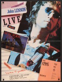 3c326 JOHN LENNON LIVE IN NEW YORK CITY video special 18x24 '72 concert video, great image!