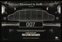 3c433 LIVING DAYLIGHTS special 12x18 '86 great image of classic Aston Martin grill!