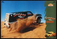 3c371 PIRELLI TIRES special 27x39 '97 Mitsubishi Pajero with Scorpion off-road tires in Dakar rally!