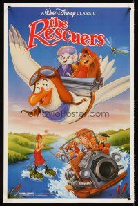 3c463 RESCUERS special17x26 R89 Disney mouse mystery adventure cartoon from depths of Devil's Bayou!