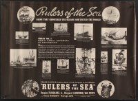 3c553 RULERS OF THE SEA 5 special 22x30s '39 great artwork of seaman Douglas Fairbanks Jr!