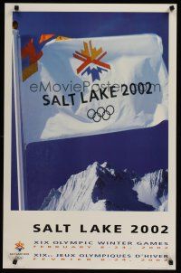 3c347 SALT LAKE 2002: XIX OLYMPIC WINTER GAMES special 22x34 '02 cool image of mountains!