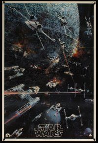 3c506 STAR WARS special 22x33 soundtrack poster '77 Lucas classic, different John Berkey art!