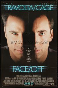 3c392 FACE/OFF half subway '97 John Travolta and Nicholas Cage switch faces, John Woo sci-fi!